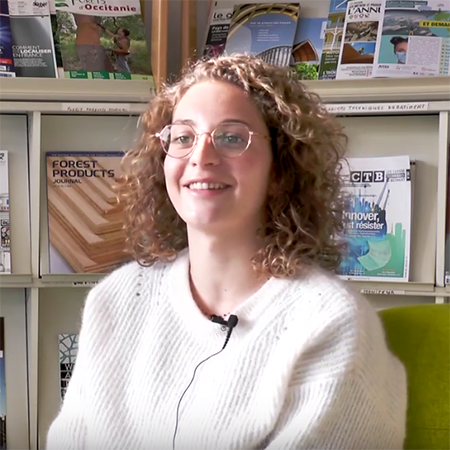 Clara Lingat, material engineer, presents ESB’s specialized master in bio sourced composites